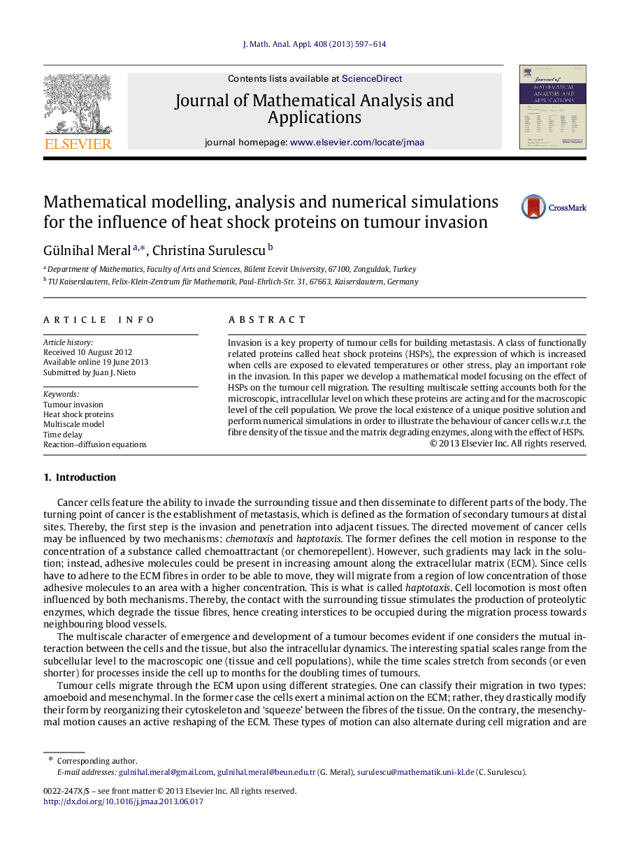 Mathematical modelling, analysis and numerical simulations for the influence of heat shock proteins on tumour invasion