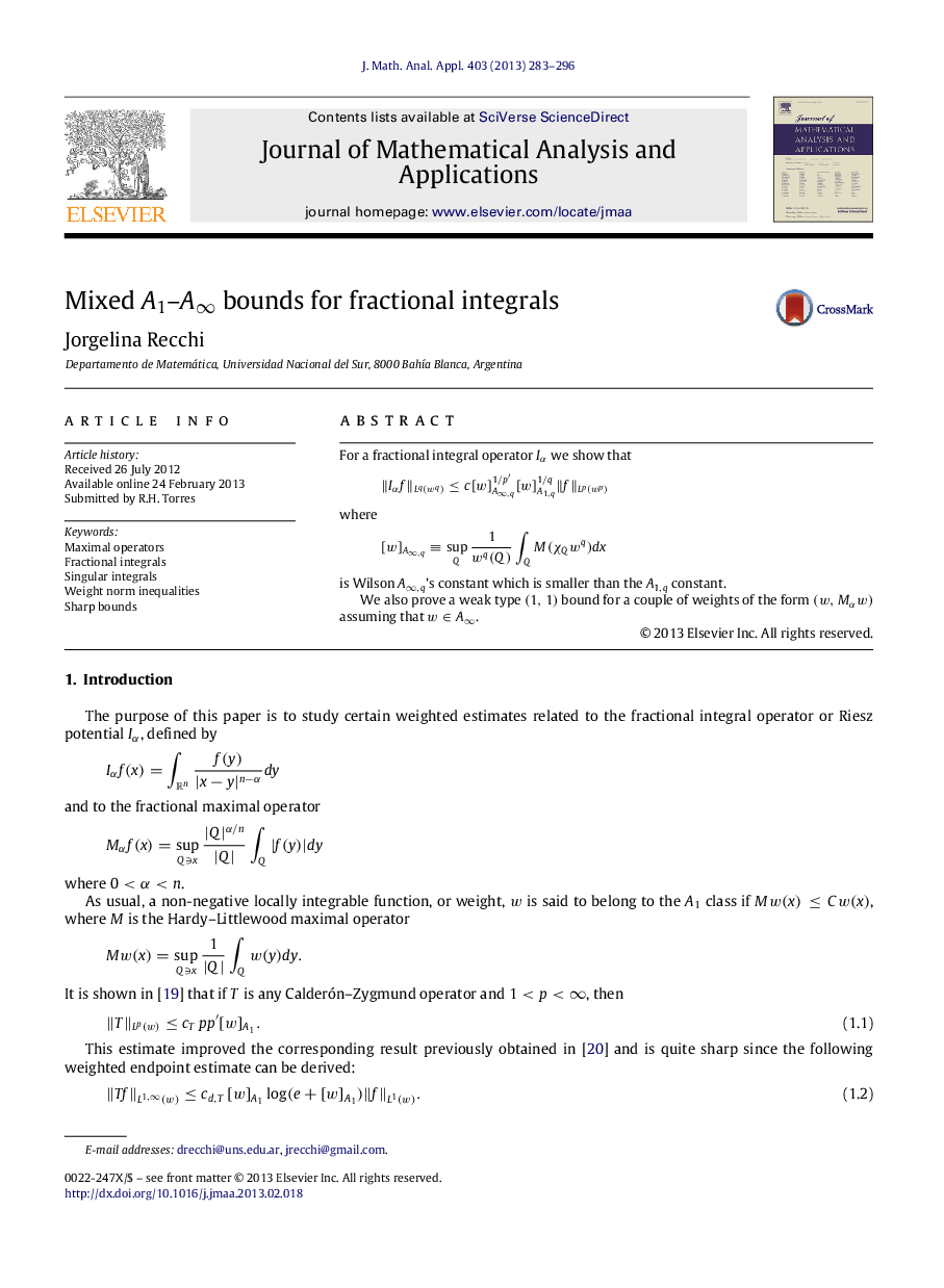 Mixed A1A1–A∞A∞ bounds for fractional integrals