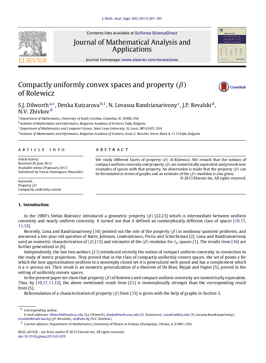 Compactly uniformly convex spaces and property (β)(β) of Rolewicz