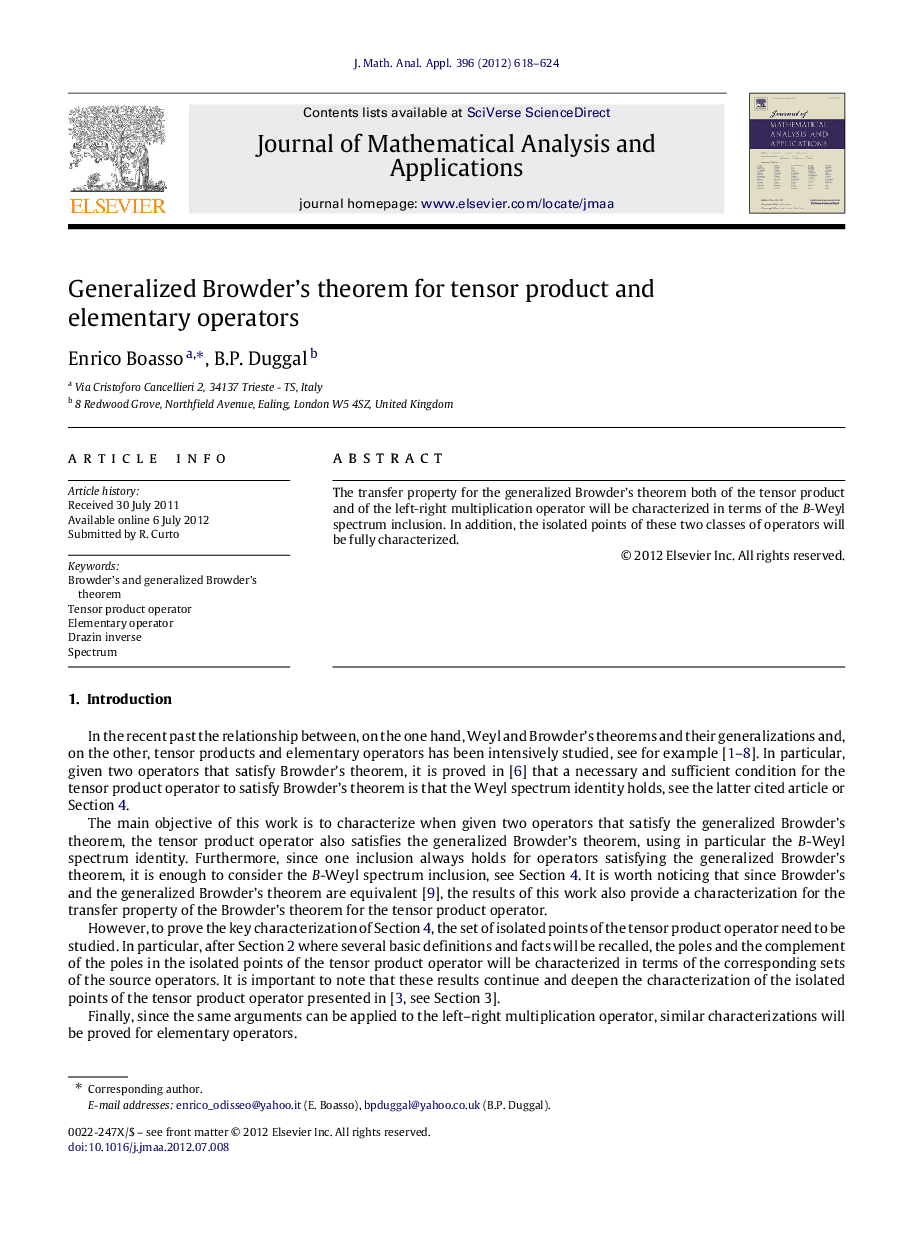 Generalized Browder’s theorem for tensor product and elementary operators