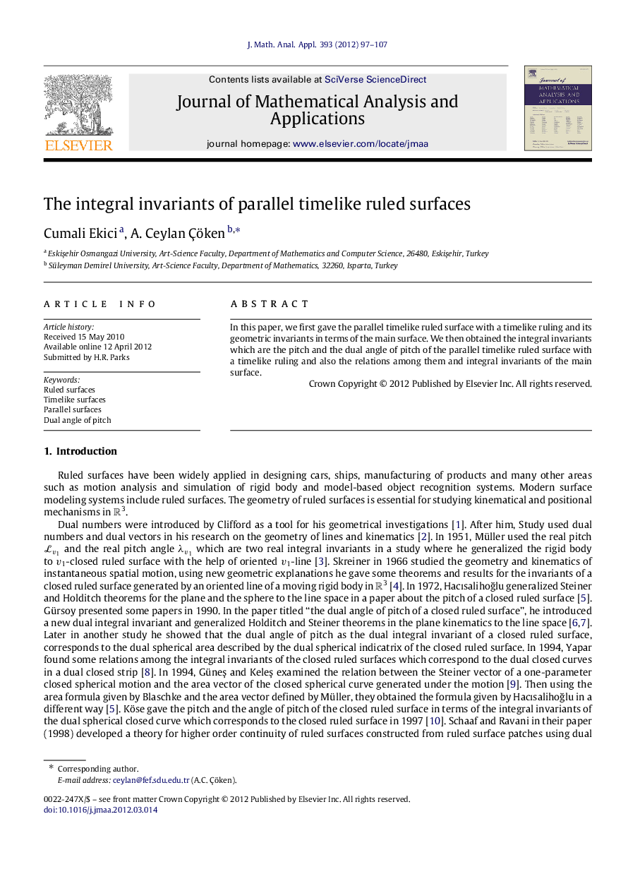 The integral invariants of parallel timelike ruled surfaces