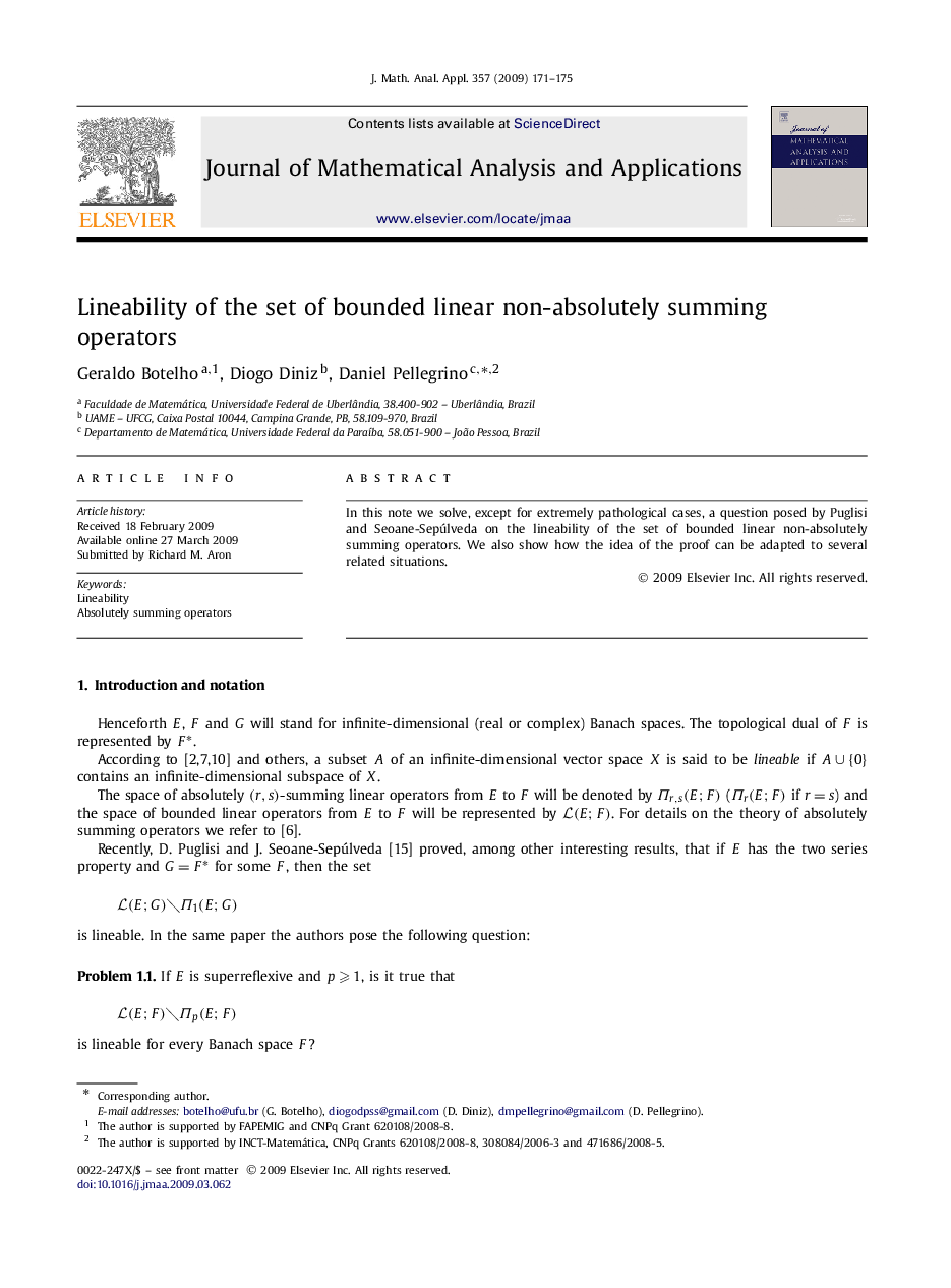 Lineability of the set of bounded linear non-absolutely summing operators