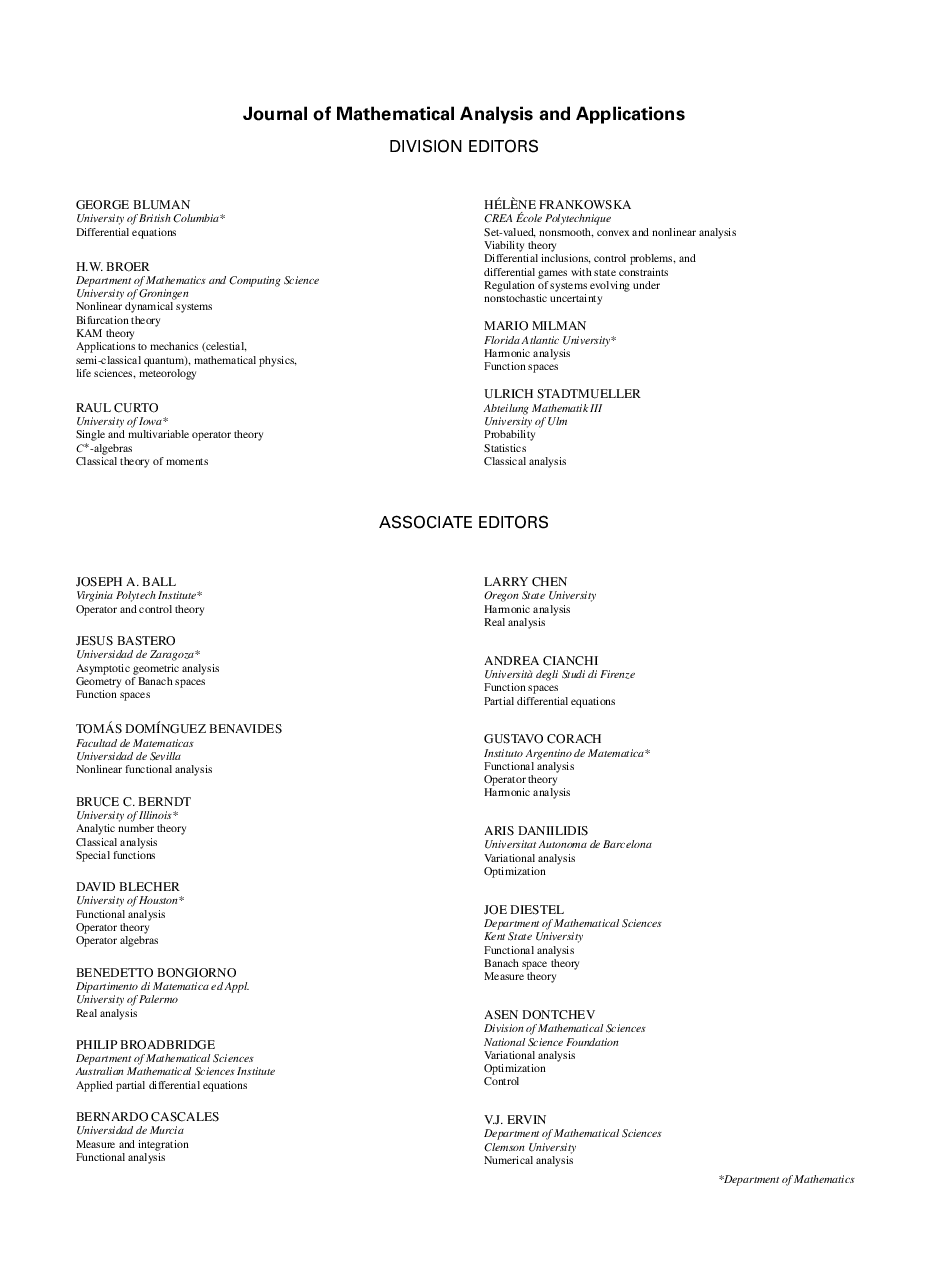 Editorial Board