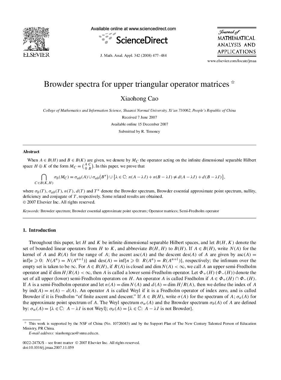 Browder spectra for upper triangular operator matrices 