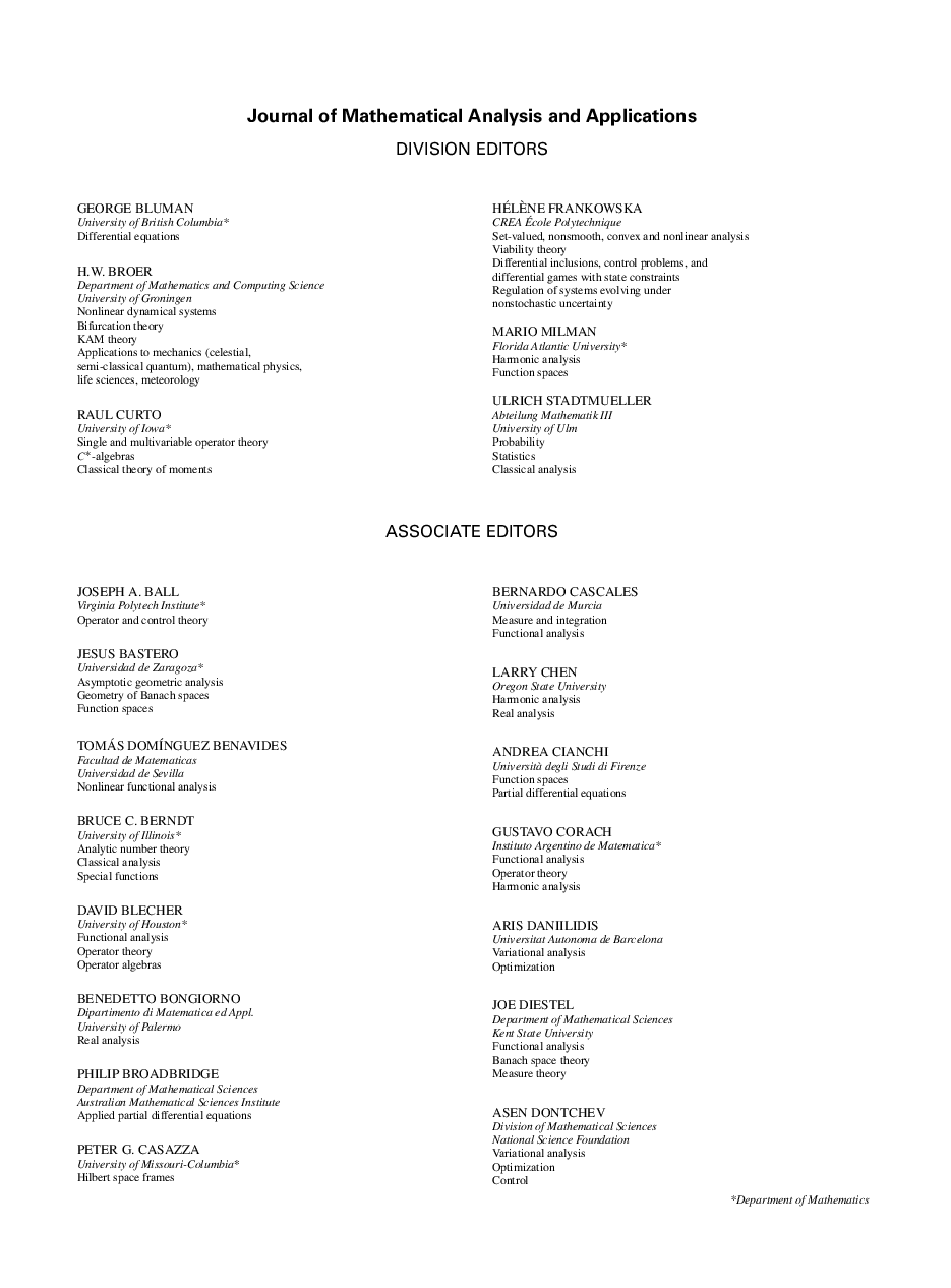 Editorial Board