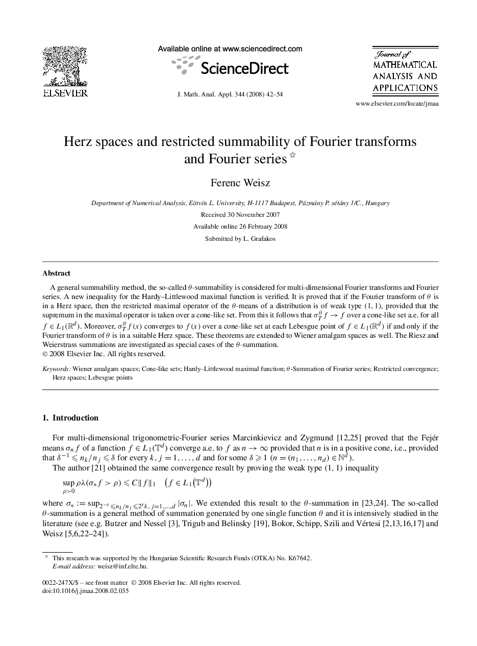 Herz spaces and restricted summability of Fourier transforms and Fourier series 