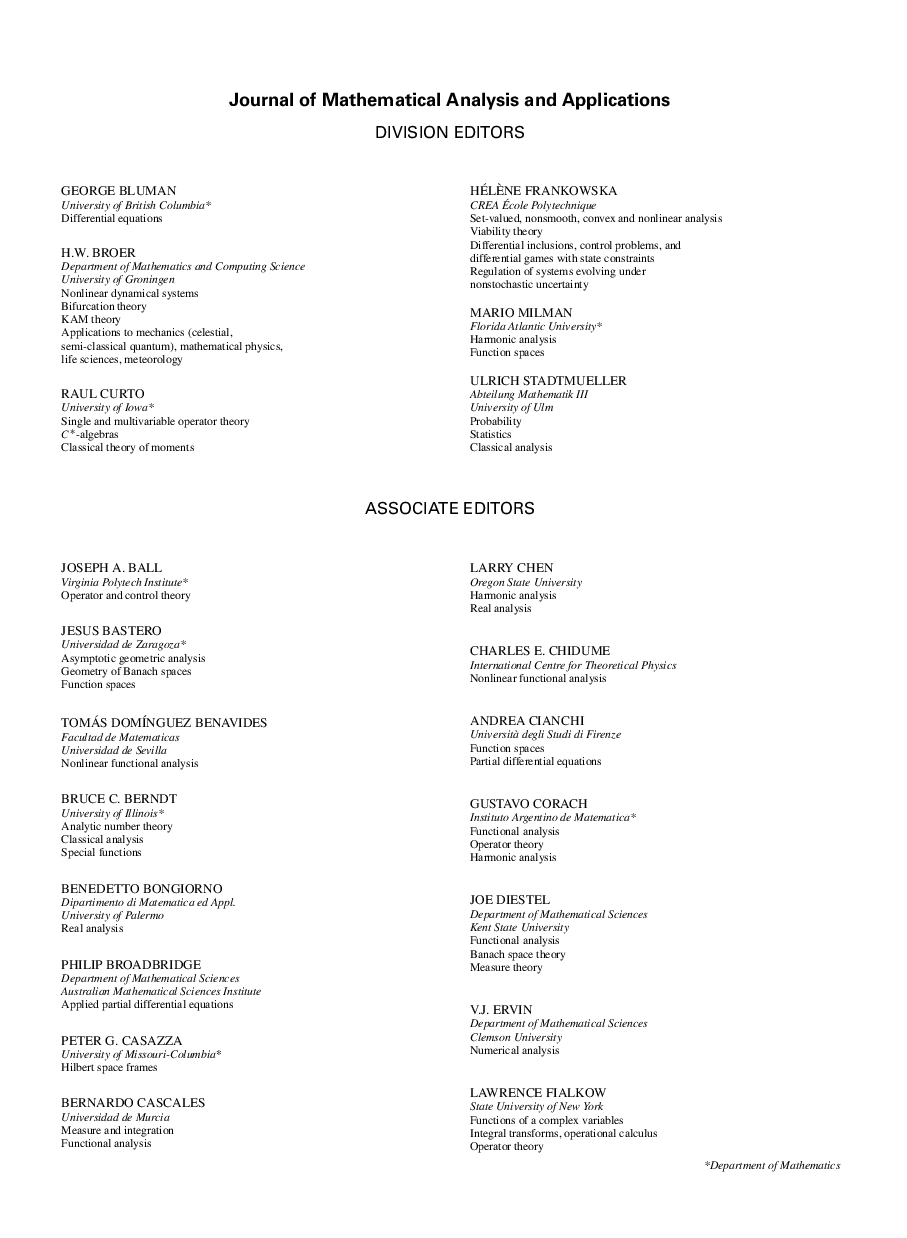 Editorial Board