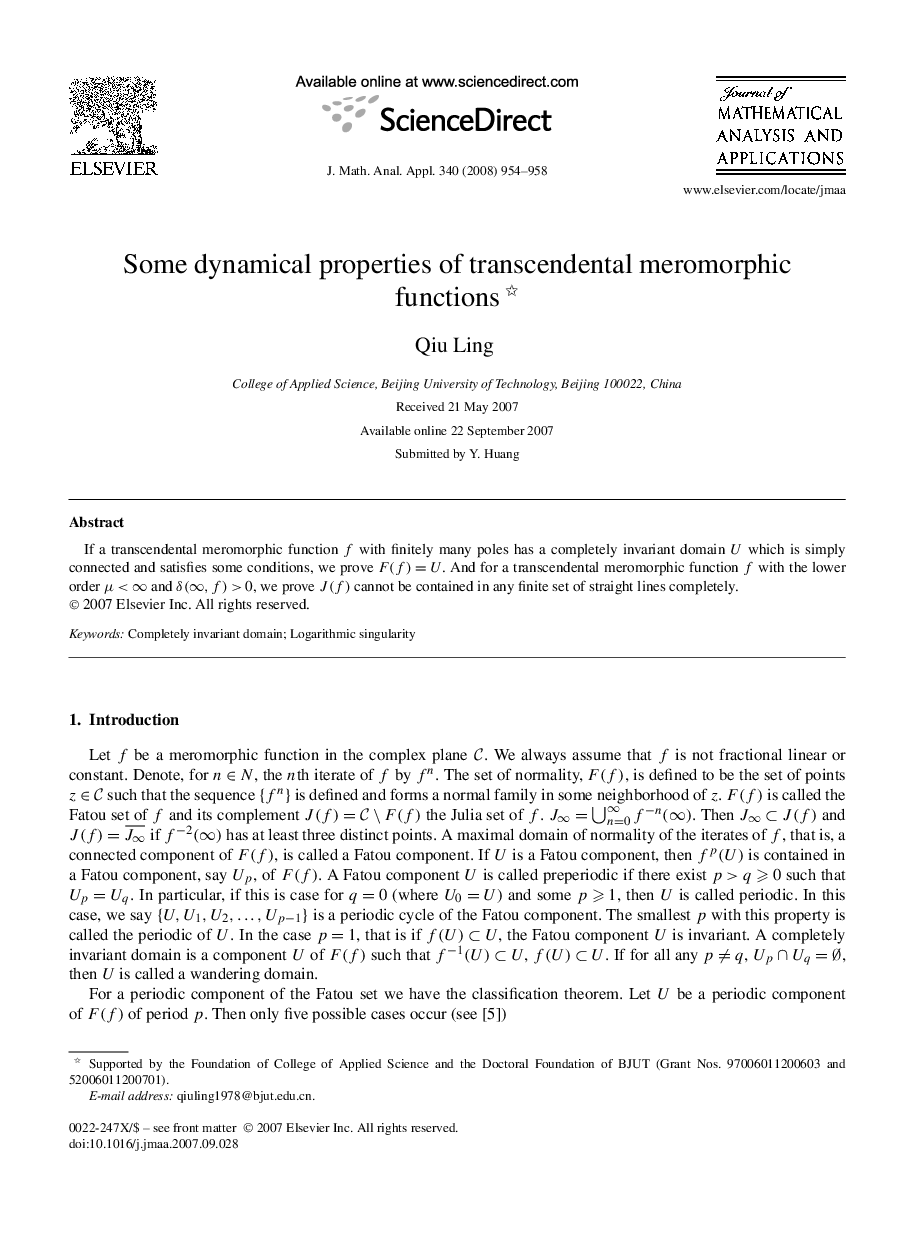 Some dynamical properties of transcendental meromorphic functions 