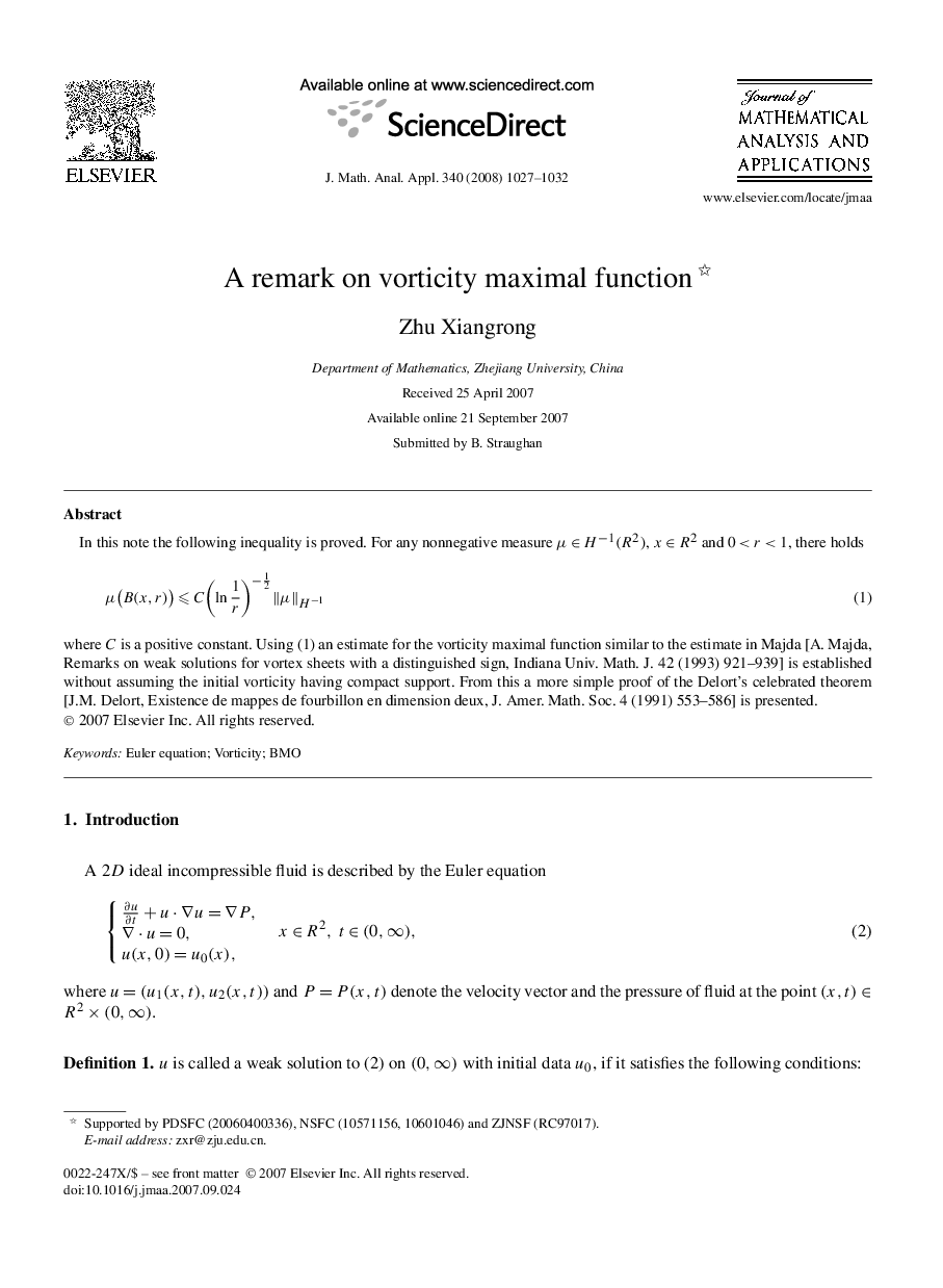 A remark on vorticity maximal function 