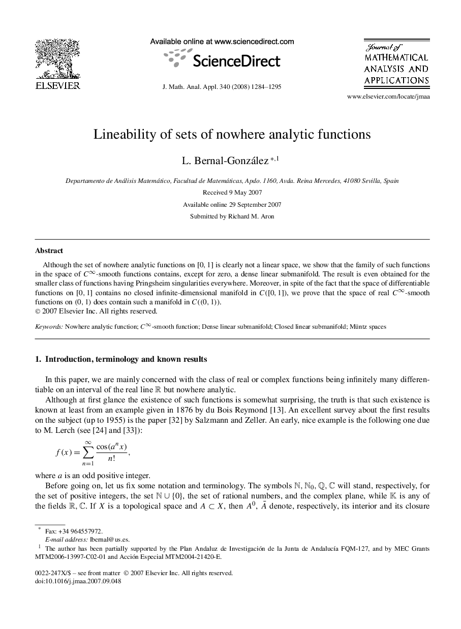 Lineability of sets of nowhere analytic functions