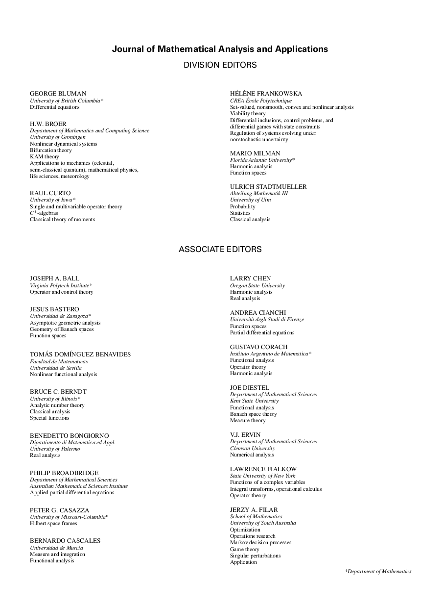 Editorial Board