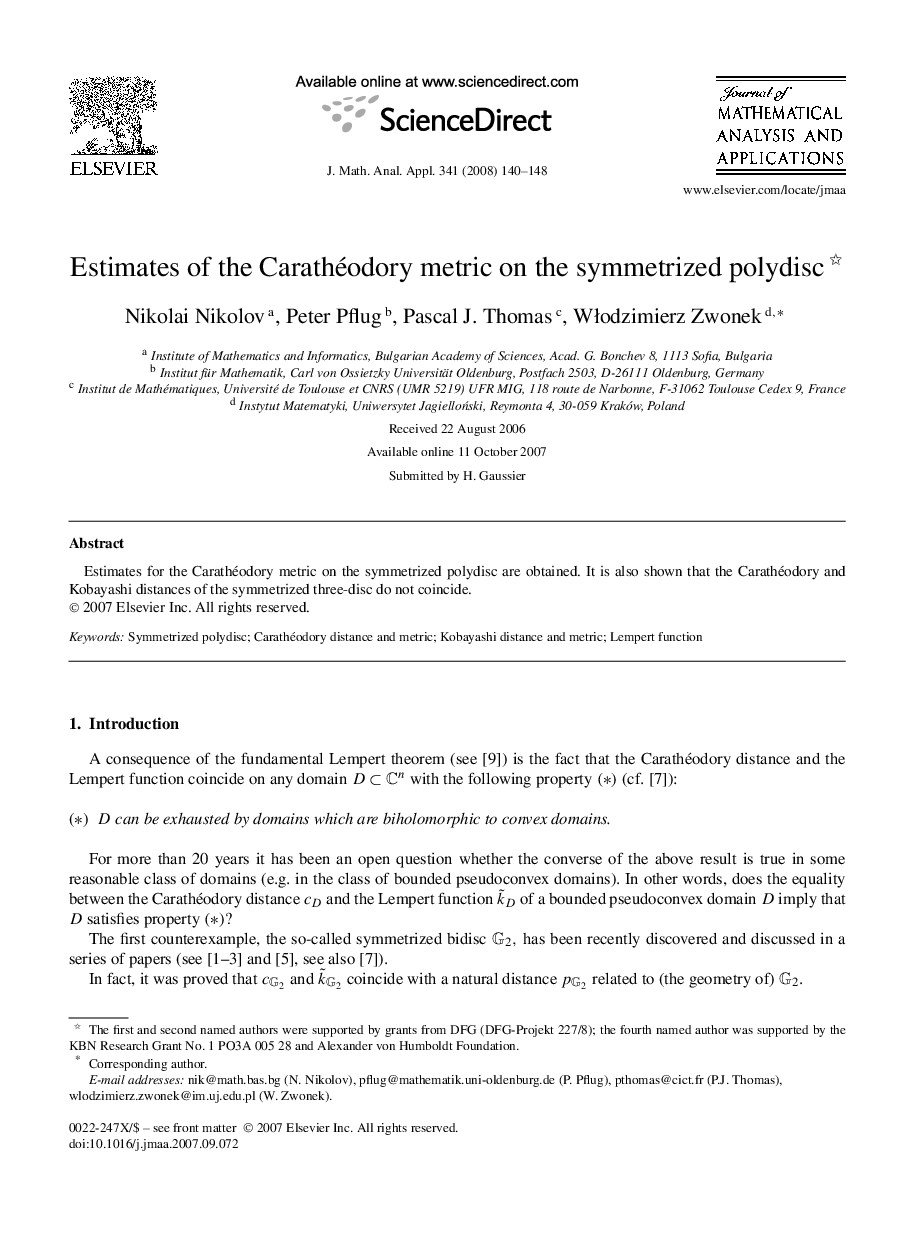 Estimates of the Carathéodory metric on the symmetrized polydisc 