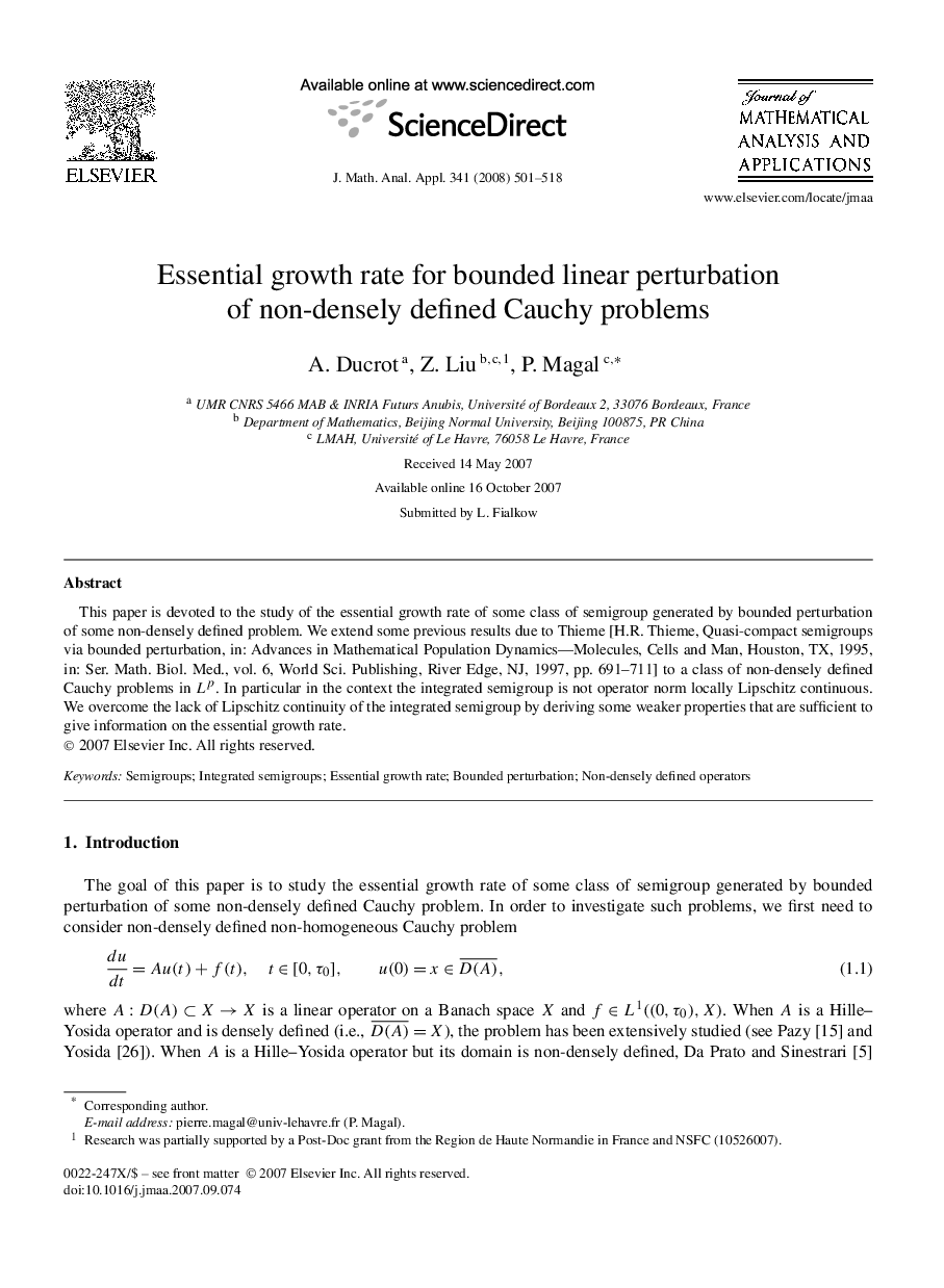 Essential growth rate for bounded linear perturbation of non-densely defined Cauchy problems