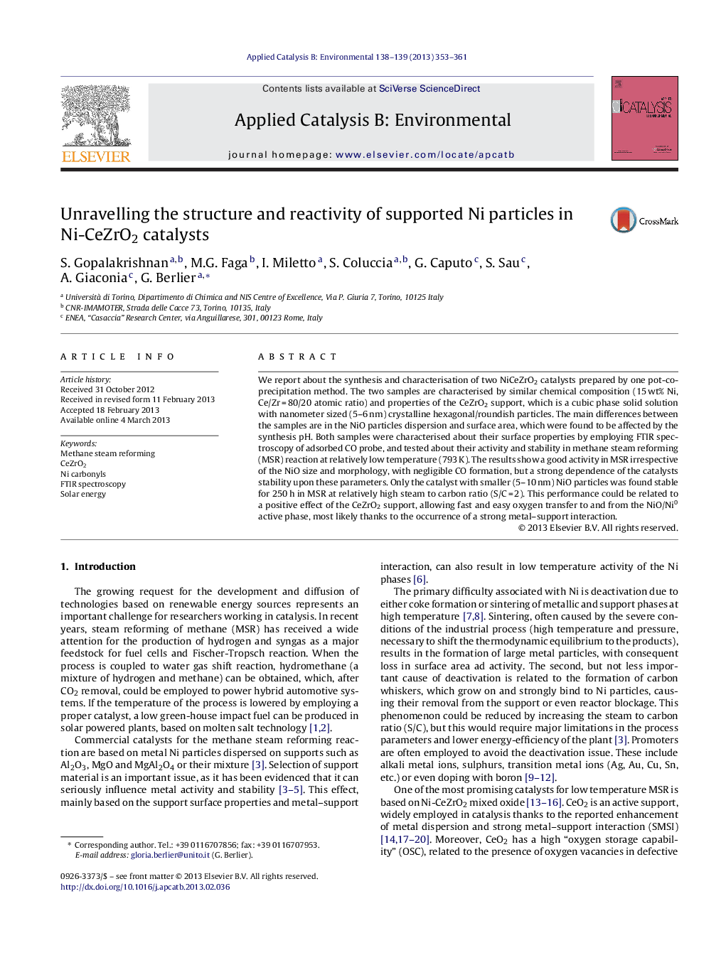 عکس صفحه اول مقاله: Unravelling the structure and reactivity of supported Ni particles in Ni-CeZrO2 catalysts Unravelling the structure and reactivity of supported Ni particles in Ni-CeZrO2 catalysts