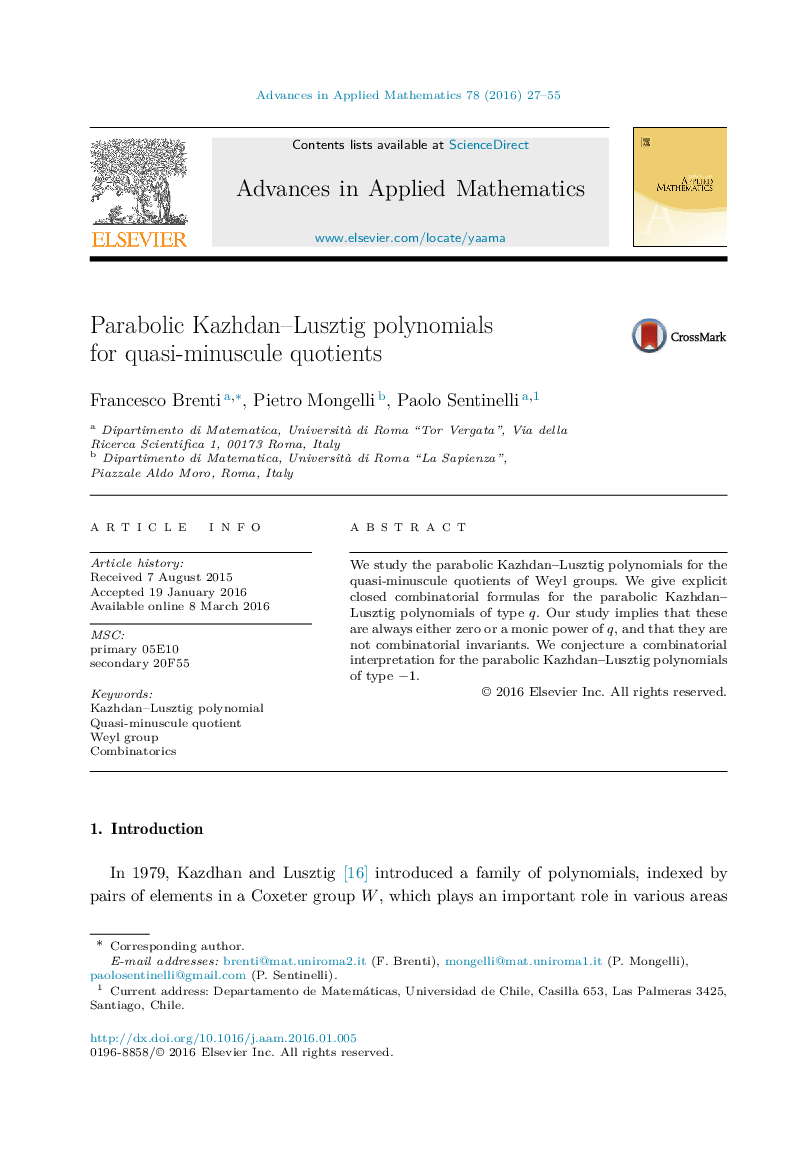 Parabolic Kazhdan–Lusztig polynomials for quasi-minuscule quotients