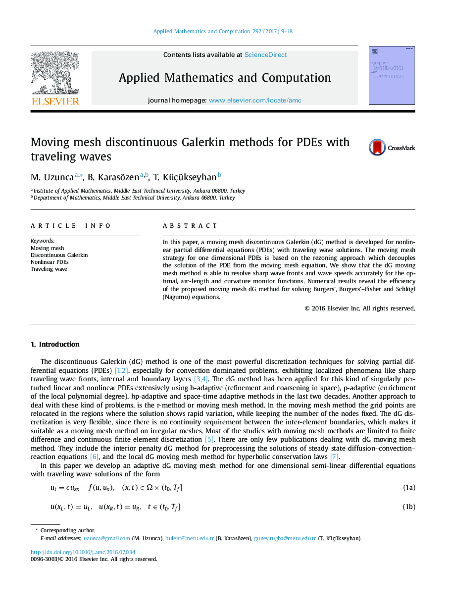 Moving mesh discontinuous Galerkin methods for PDEs with traveling waves