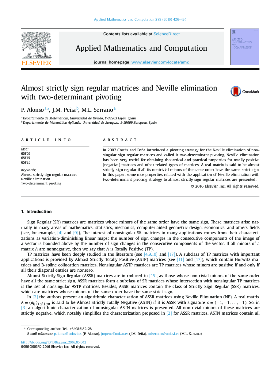 Almost strictly sign regular matrices and Neville elimination with two-determinant pivoting