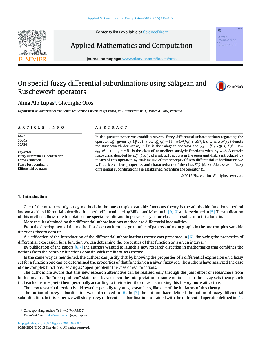 On special fuzzy differential subordinations using SÄlÄgean and Ruscheweyh operators