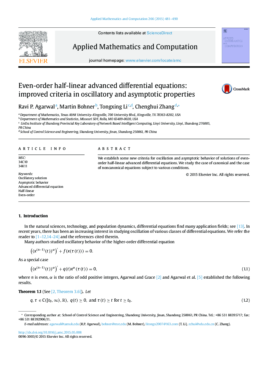 Even-order half-linear advanced differential equations: improved criteria in oscillatory and asymptotic properties