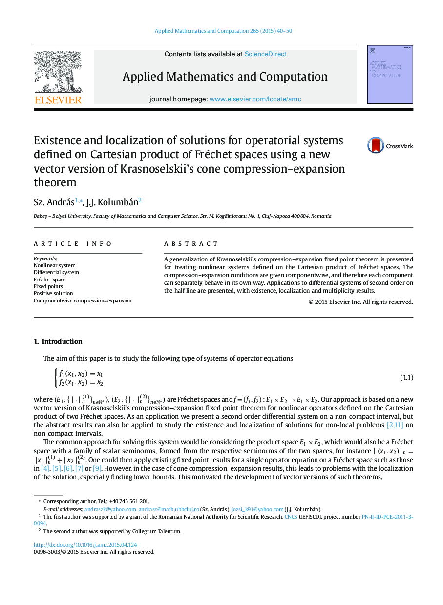 Existence and localization of solutions for operatorial systems defined on Cartesian product of Fréchet spaces using a new vector version of Krasnoselskii's cone compression-expansion theorem