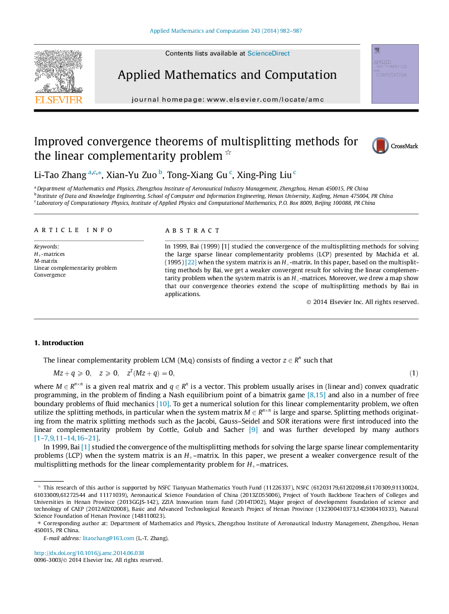 Improved convergence theorems of multisplitting methods for the linear complementarity problem 