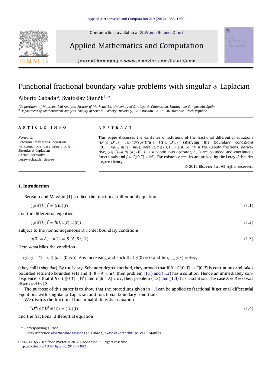 Functional fractional boundary value problems with singular ϕϕ-Laplacian