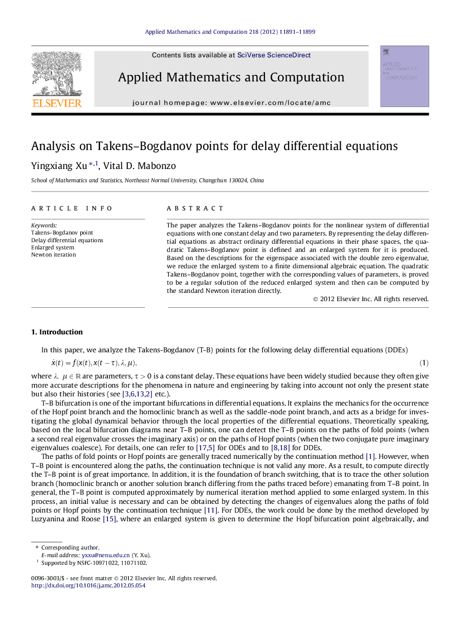 Analysis on Takens-Bogdanov points for delay differential equations