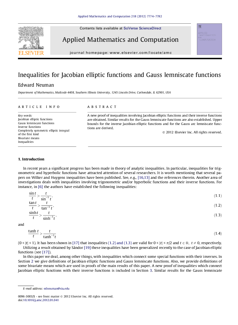 Inequalities for Jacobian elliptic functions and Gauss lemniscate functions