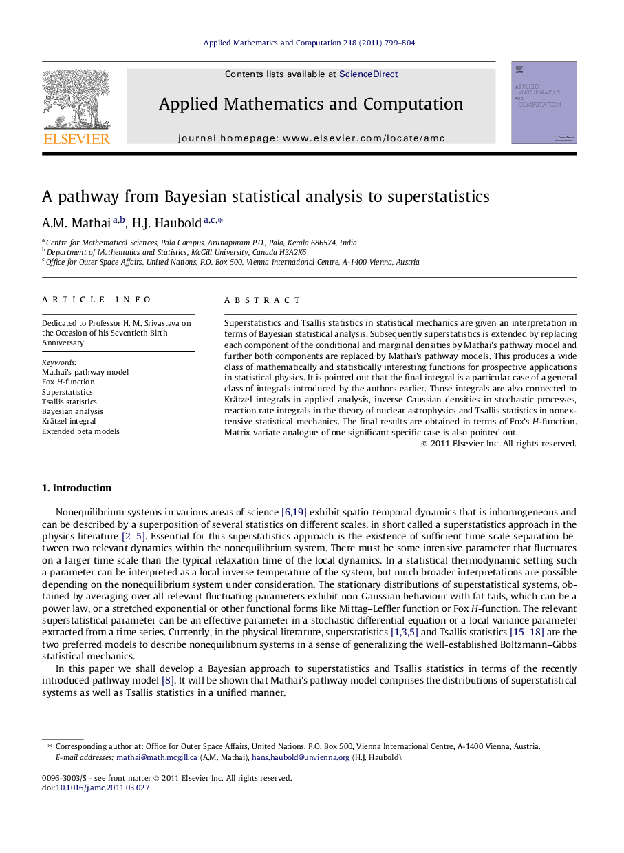 A pathway from Bayesian statistical analysis to superstatistics