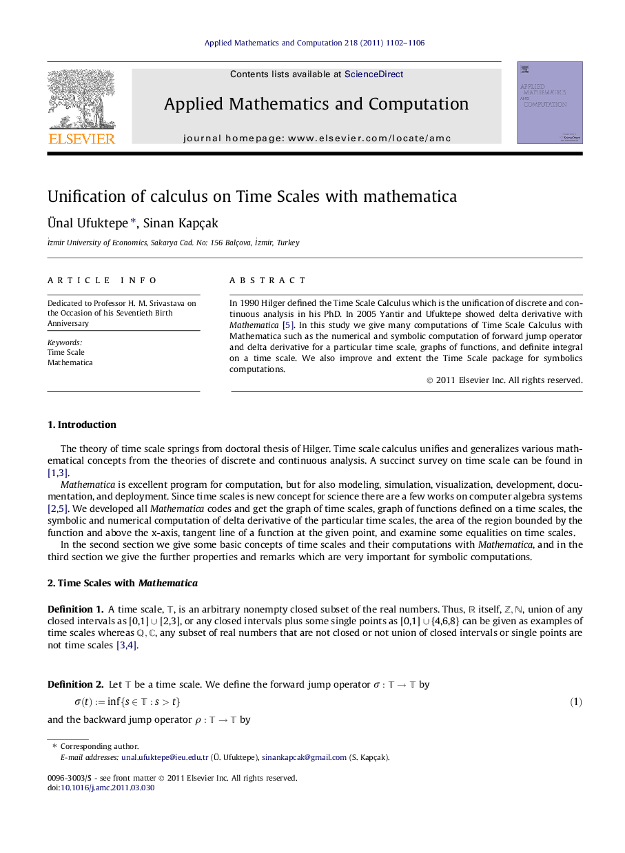 Unification of calculus on Time Scales with mathematica