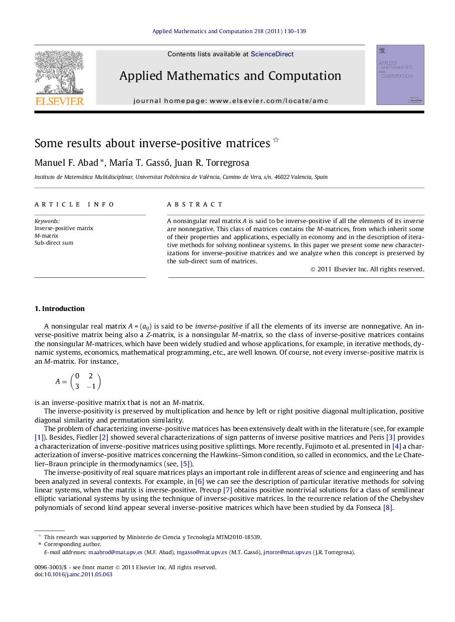 Some results about inverse-positive matrices 