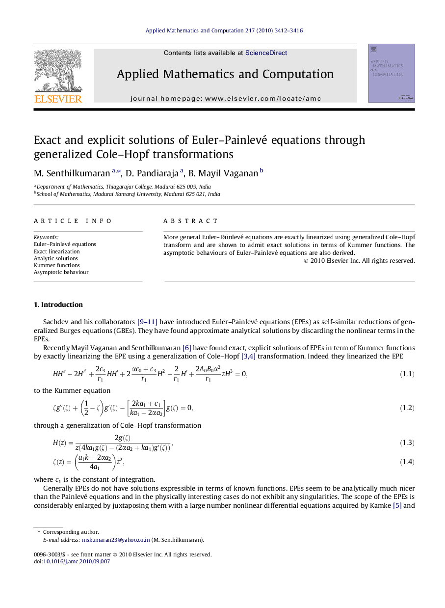 Exact and explicit solutions of Euler–Painlevé equations through generalized Cole–Hopf transformations