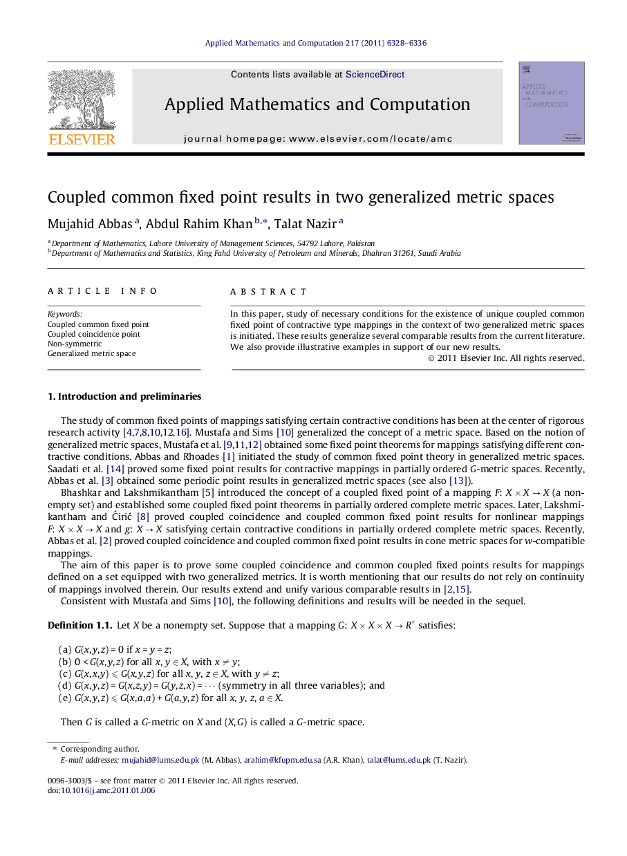 Coupled common fixed point results in two generalized metric spaces