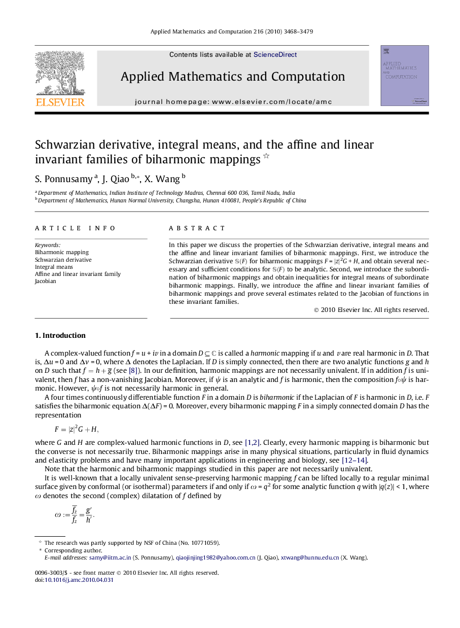 Schwarzian derivative, integral means, and the affine and linear invariant families of biharmonic mappings