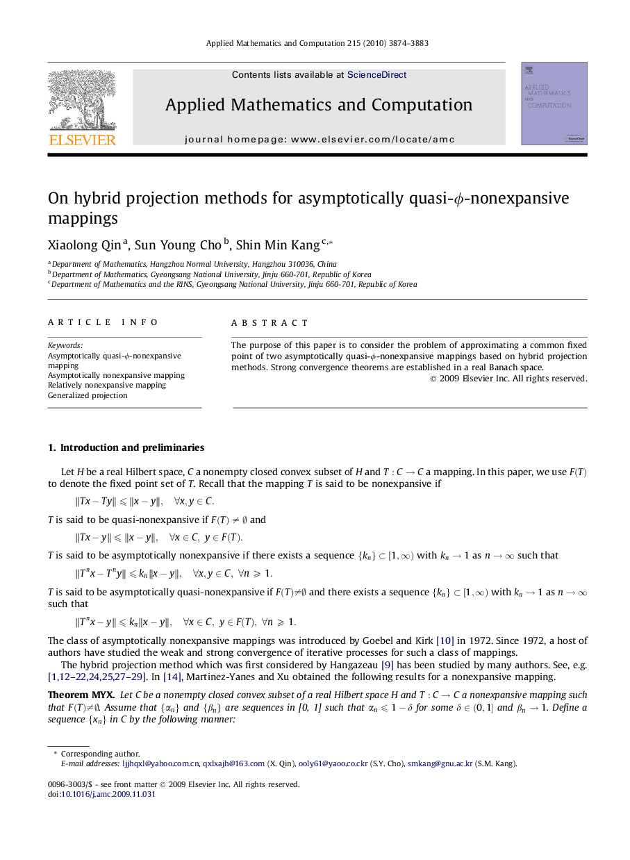 On hybrid projection methods for asymptotically quasi-ϕϕ-nonexpansive mappings