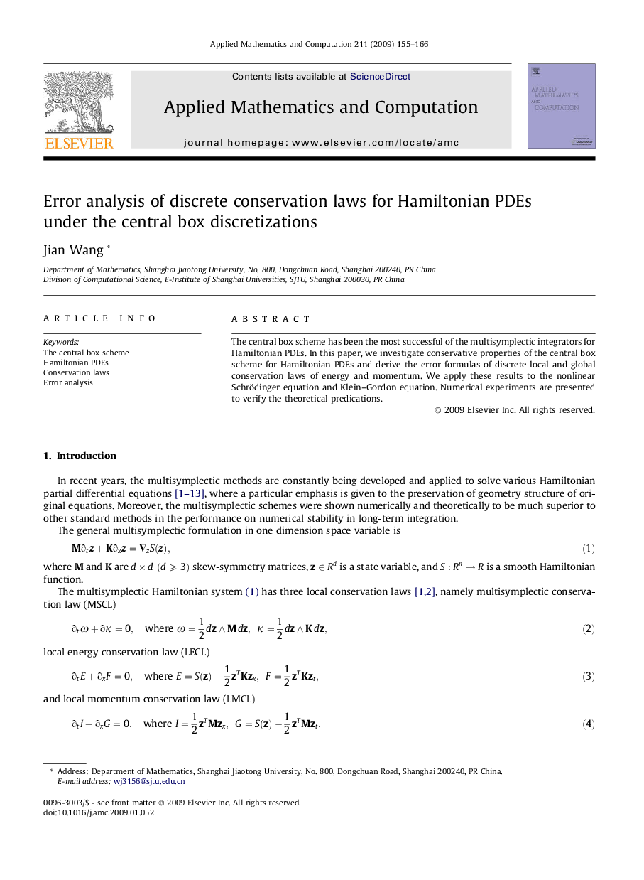 Error analysis of discrete conservation laws for Hamiltonian PDEs under the central box discretizations