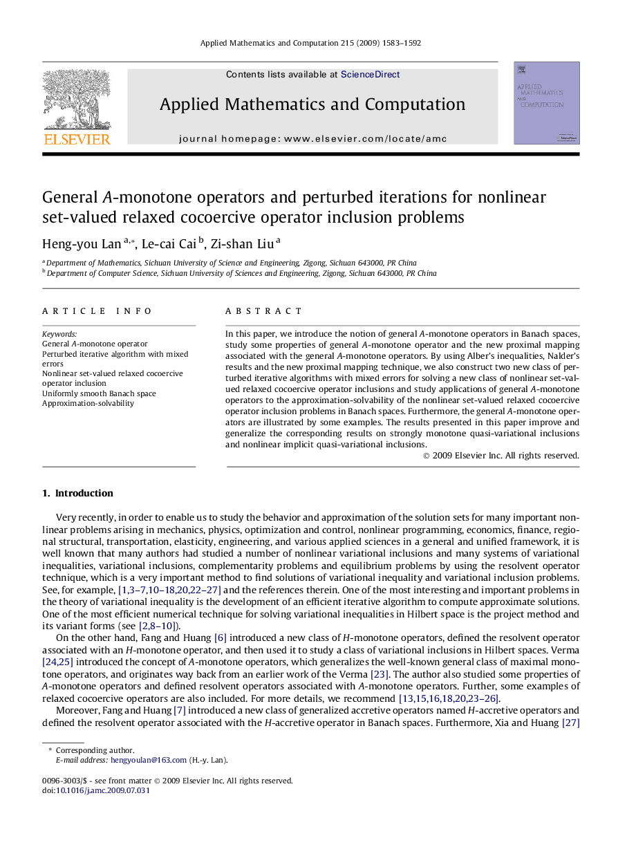 General AA-monotone operators and perturbed iterations for nonlinear set-valued relaxed cocoercive operator inclusion problems