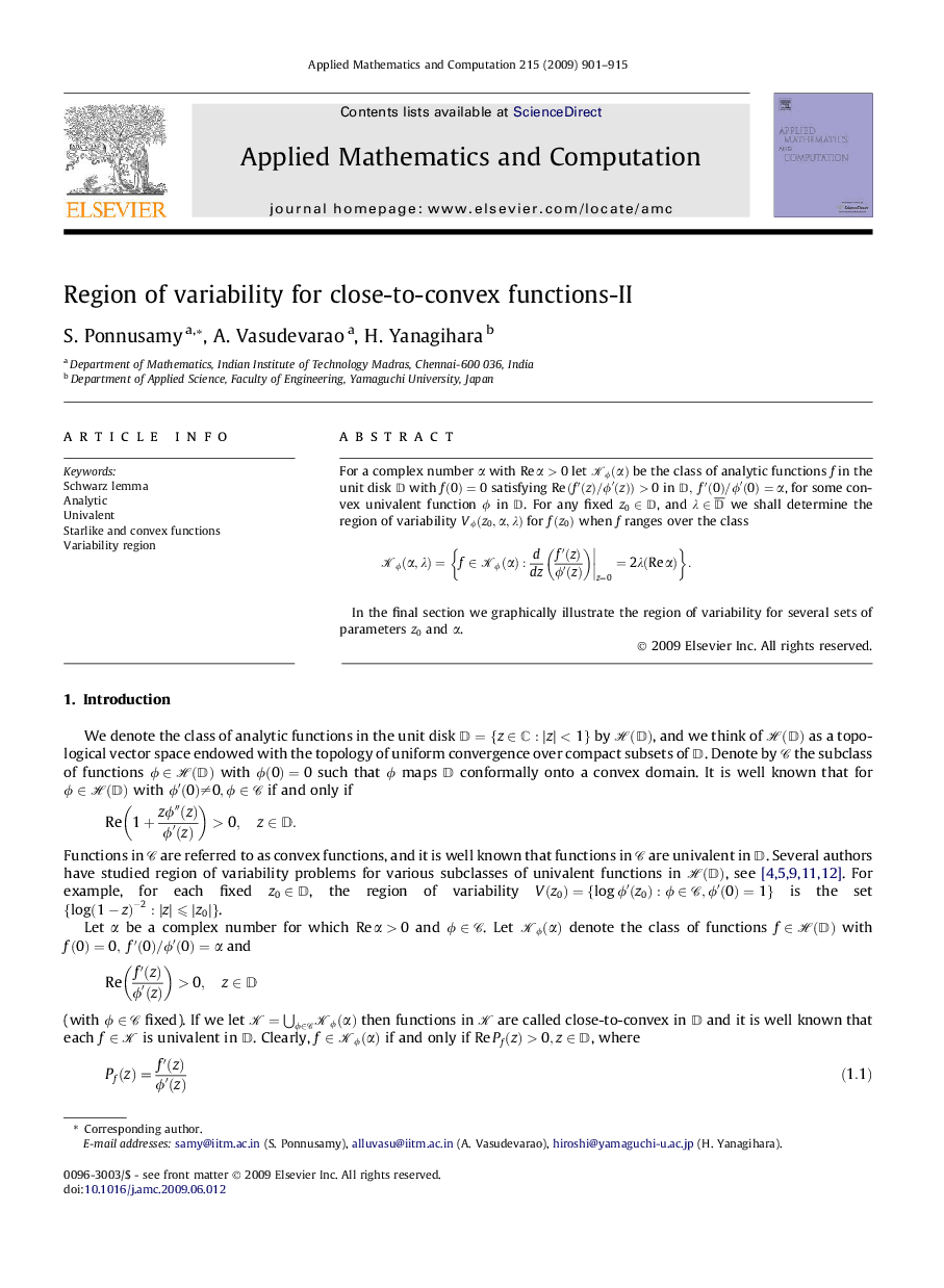 Region of variability for close-to-convex functions-II