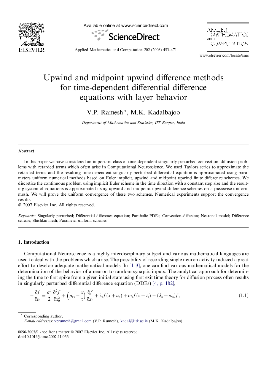 Upwind and midpoint upwind difference methods for time-dependent differential difference equations with layer behavior