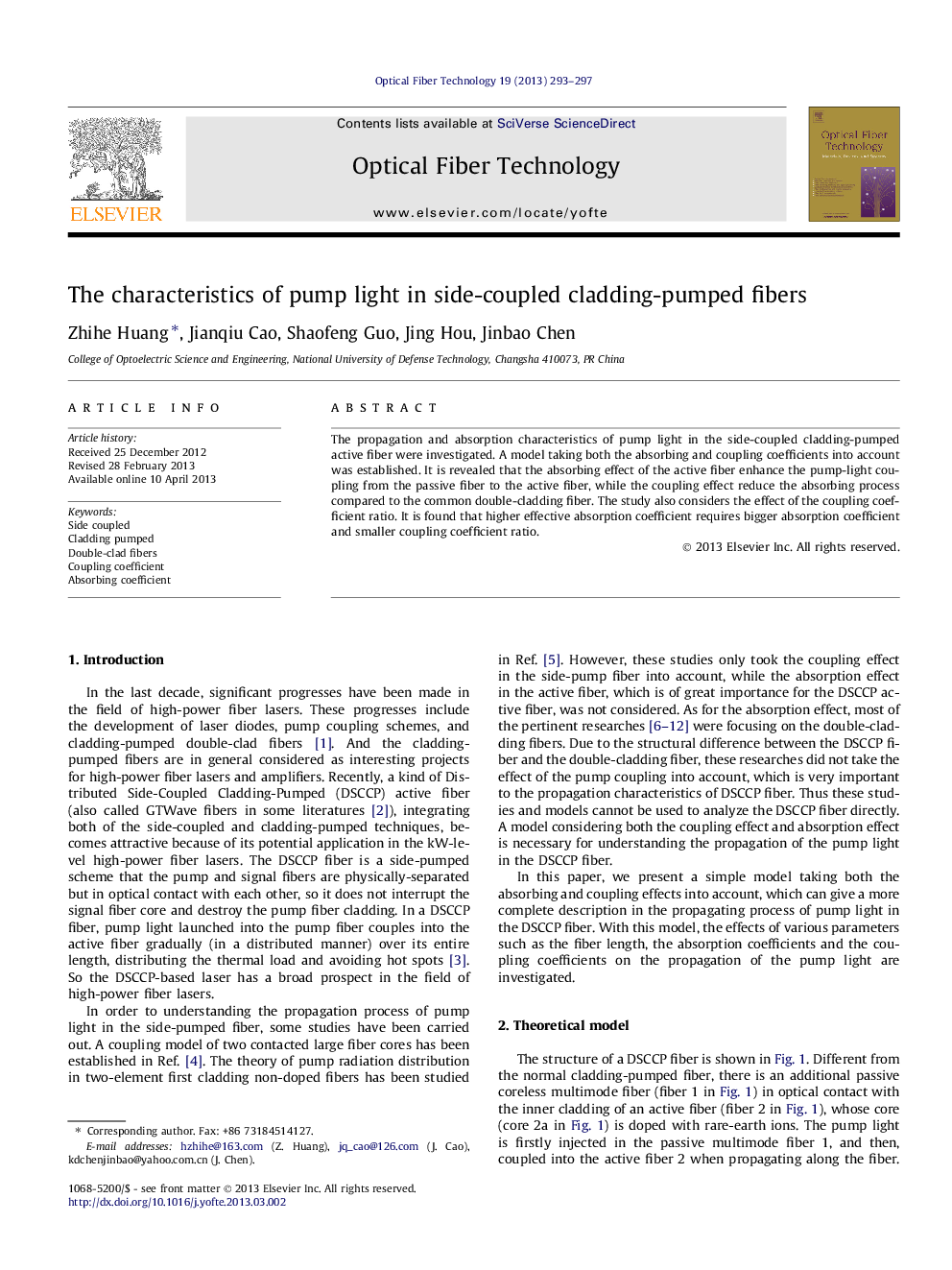 The characteristics of pump light in side-coupled cladding-pumped fibers