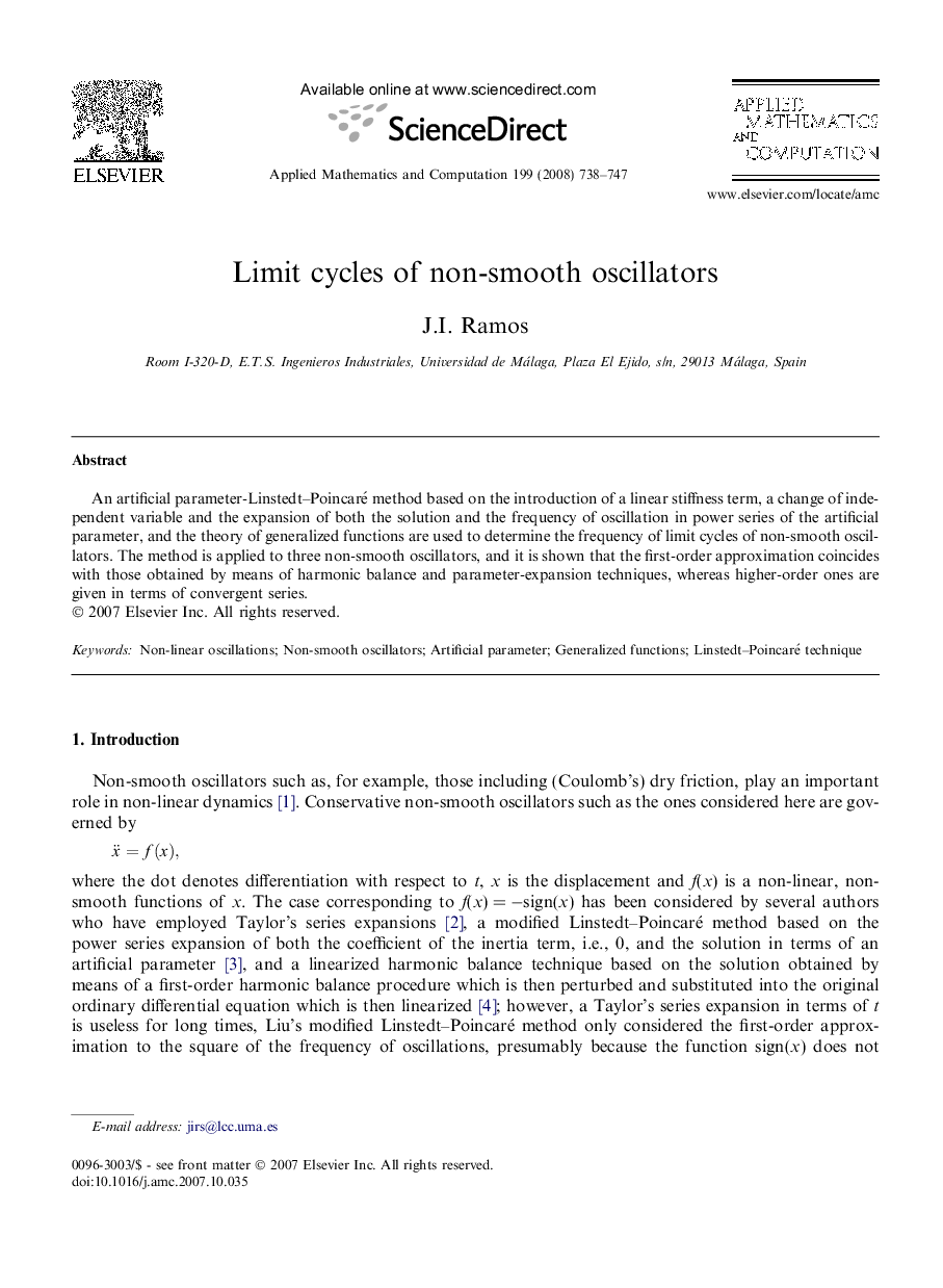 Limit cycles of non-smooth oscillators