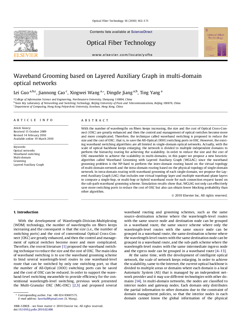 Waveband Grooming based on Layered Auxiliary Graph in multi-domain optical networks