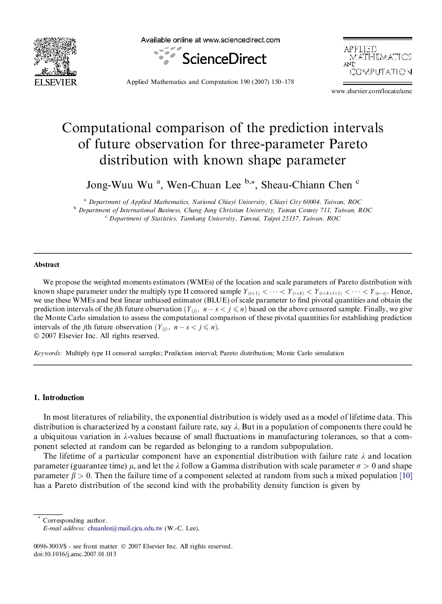 Computational comparison of the prediction intervals of future observation for three-parameter Pareto distribution with known shape parameter