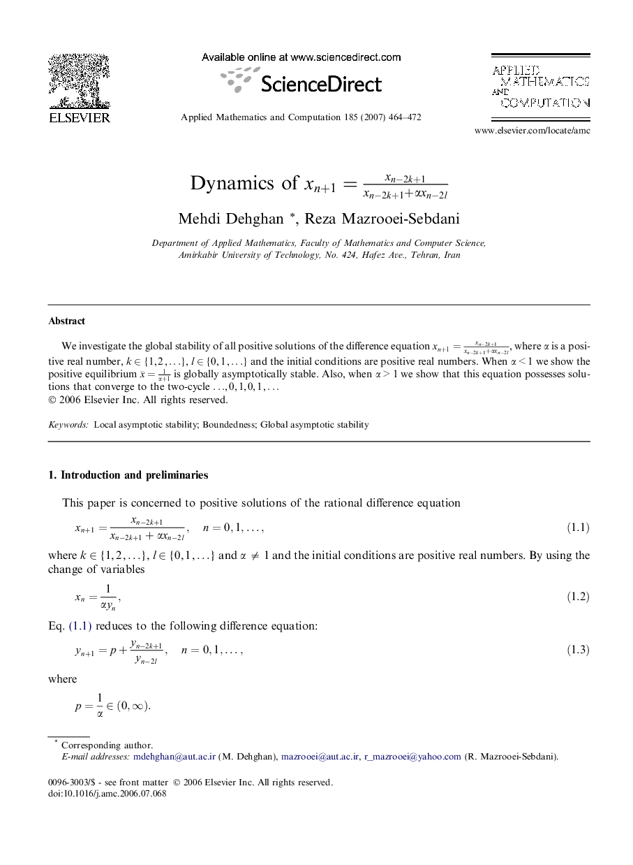 Dynamics of xn+1=xn-2k+1xn-2k+1+αxn-2l