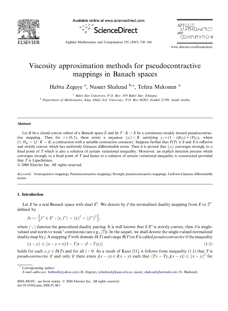 Viscosity approximation methods for pseudocontractive mappings in Banach spaces