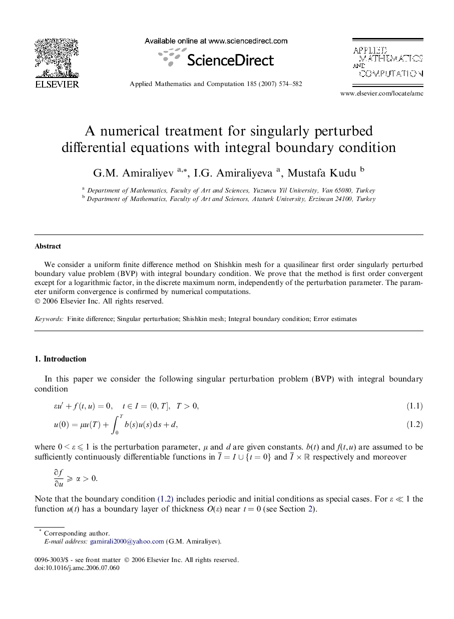 A numerical treatment for singularly perturbed differential equations with integral boundary condition