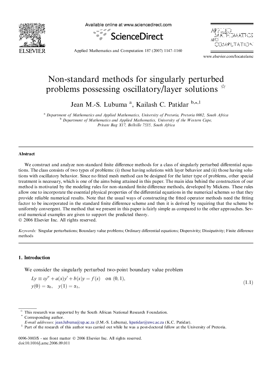 Non-standard methods for singularly perturbed problems possessing oscillatory/layer solutions