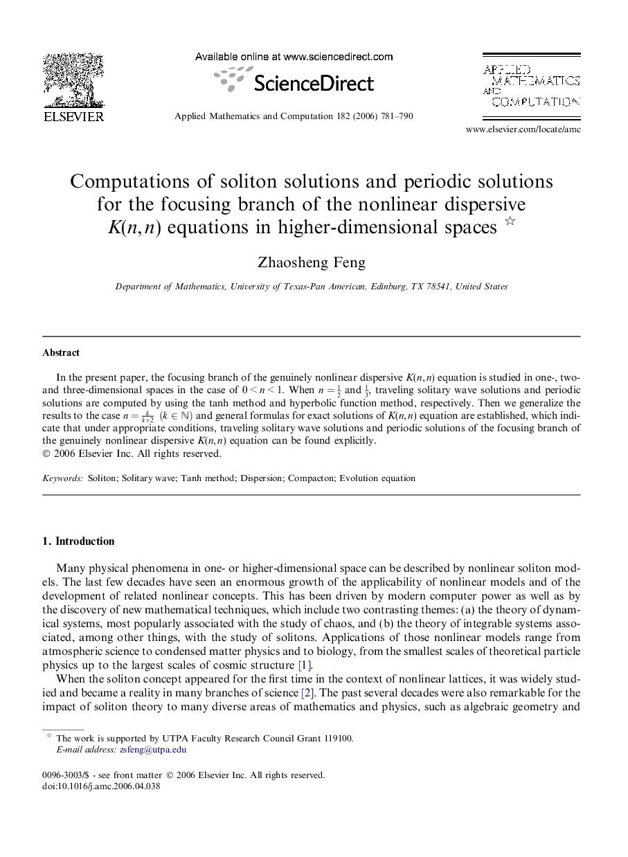 Computations of soliton solutions and periodic solutions for the focusing branch of the nonlinear dispersive K(n, n) equations in higher-dimensional spaces 