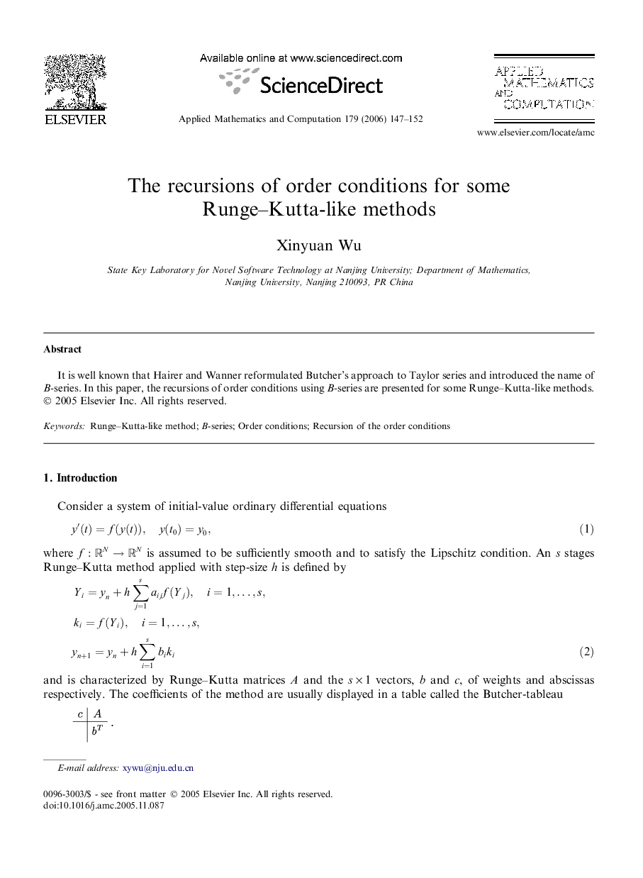 The recursions of order conditions for some Runge–Kutta-like methods