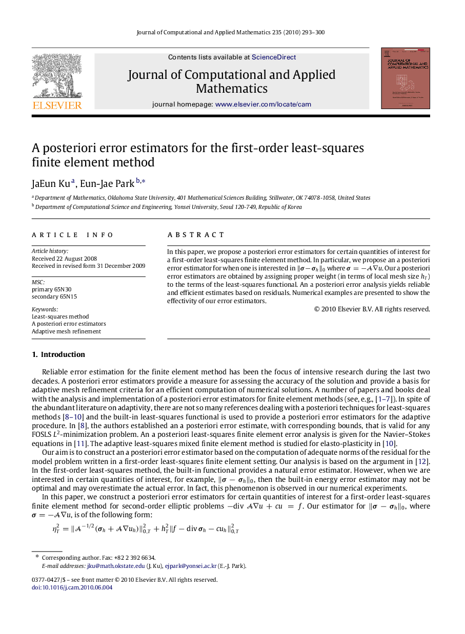 A posteriori error estimators for the first-order least-squares finite element method